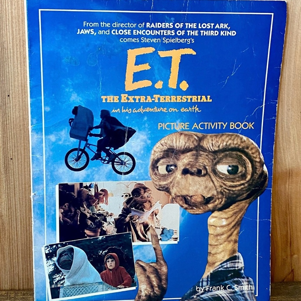 Vintage 1982 Universal Studios E.T. The Picture Activity Book - Soft Cover Rare